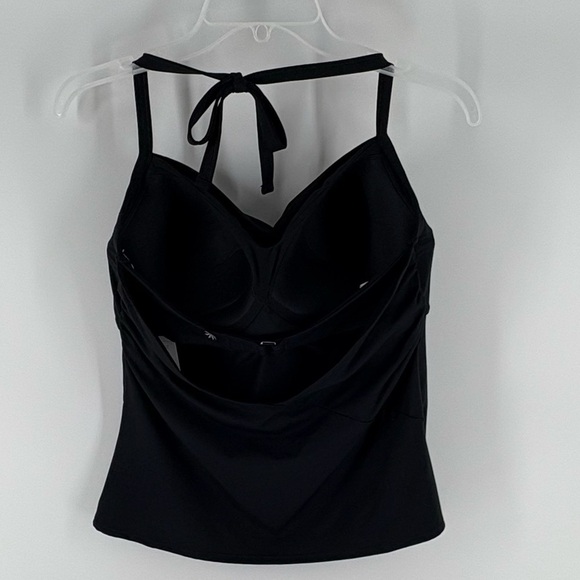 Athleta sz 36D/DD Black Hampton Bra Cup Tankini New Top Only - Picture 4 of 12